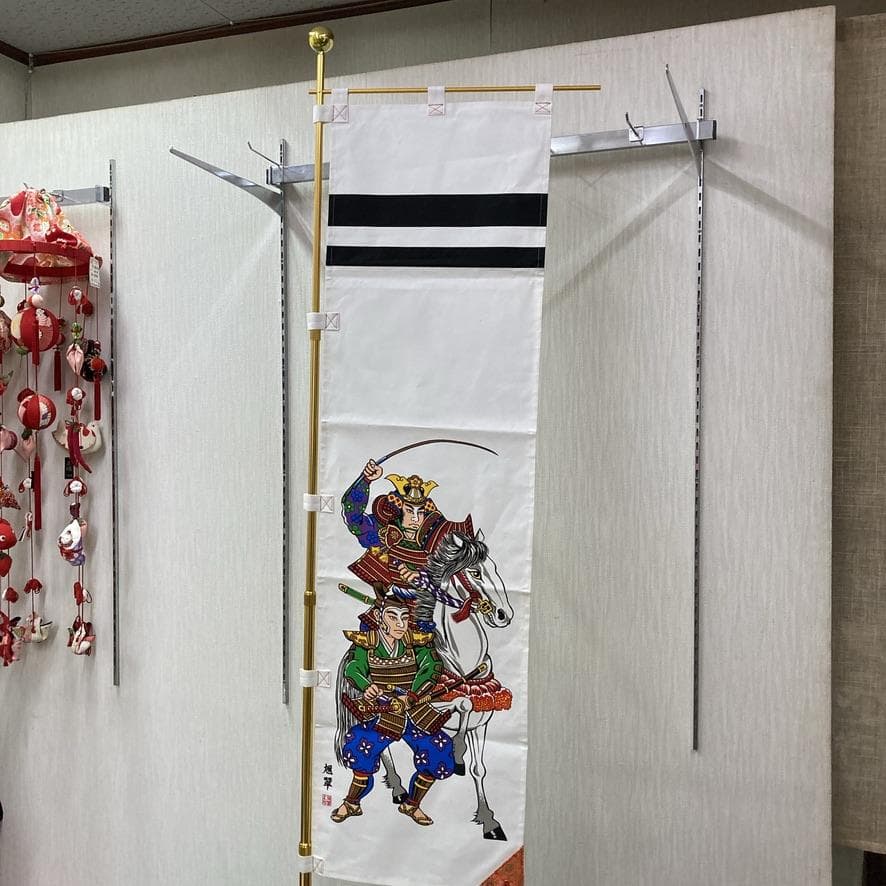 SKO85 織田信長　長さ136㎝位　端午の節句　5月武者のぼり　リメイク生地