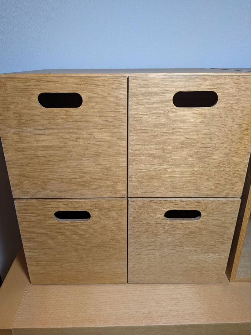 ■送料込■無印 スタッキングチェスト インサート 引出オークボックス収納MUJI