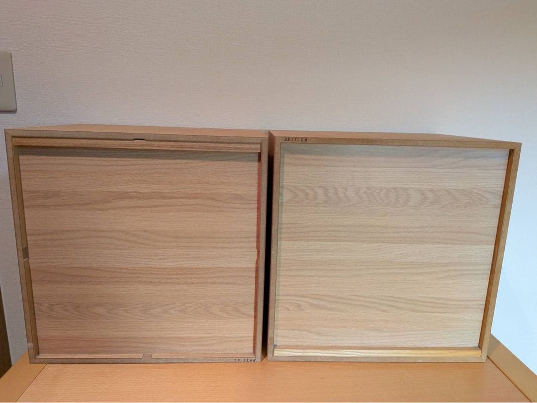 ■送料込■無印 スタッキングチェスト インサート 引出オークボックス収納MUJI