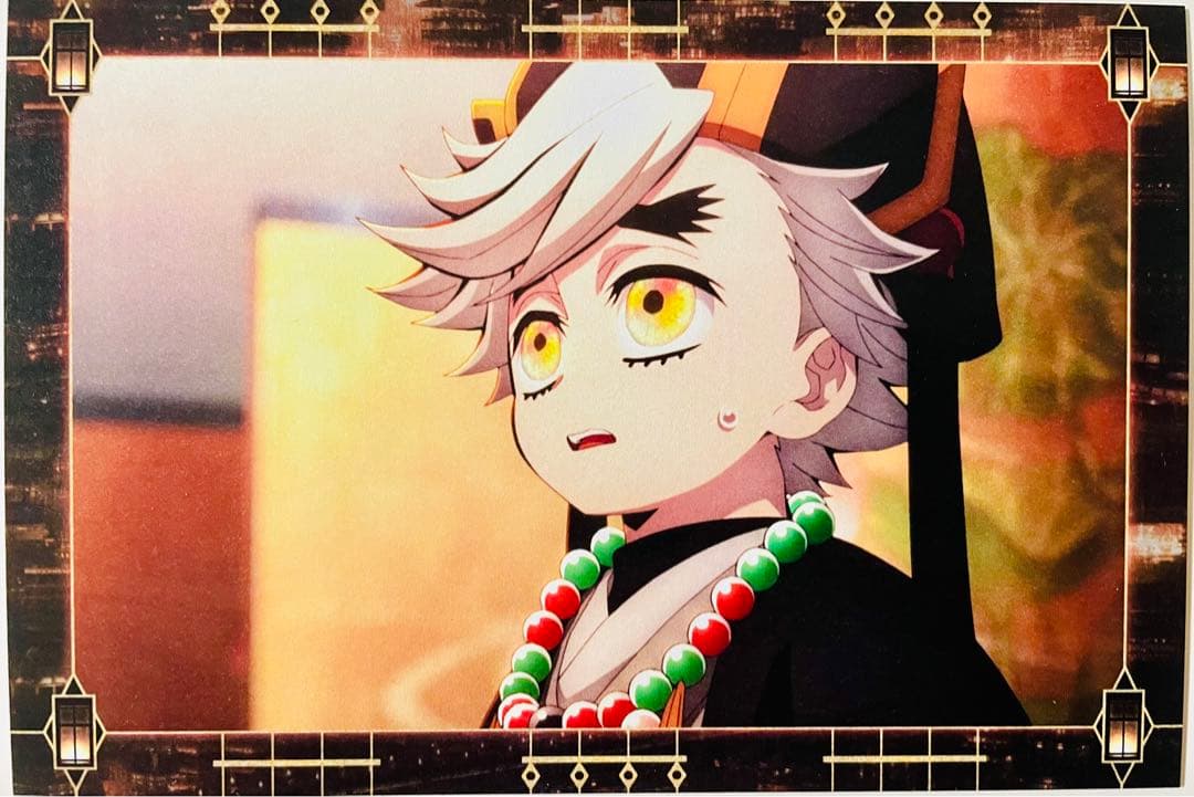 鬼滅の刃 ufotableCafe 童磨、幼年童磨コースターとポストカードセット