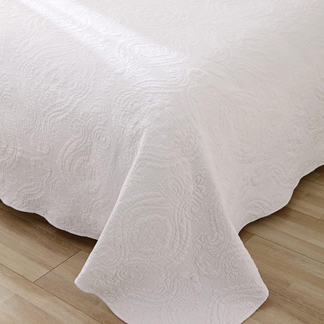 キルトベッドカバー3点セット綿マルチカバー キルティング 283B