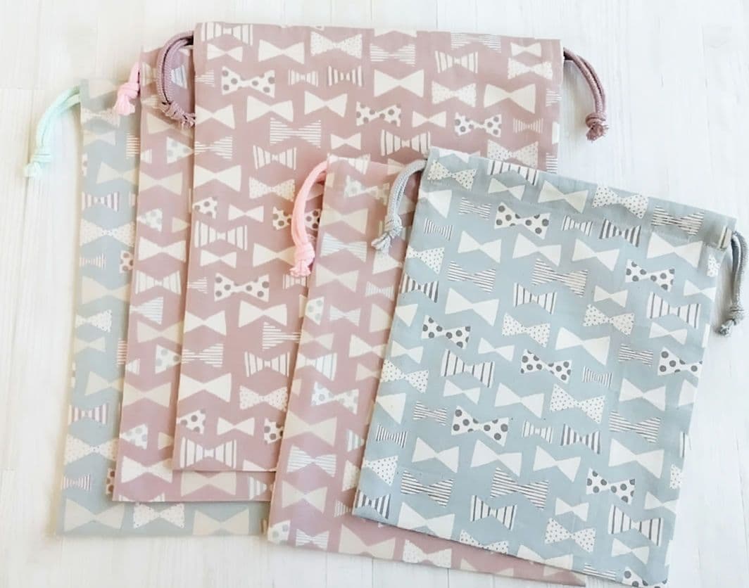 さくらんぼ＊ランチョンマット　巾着袋　ミニリボン　オーダーページ