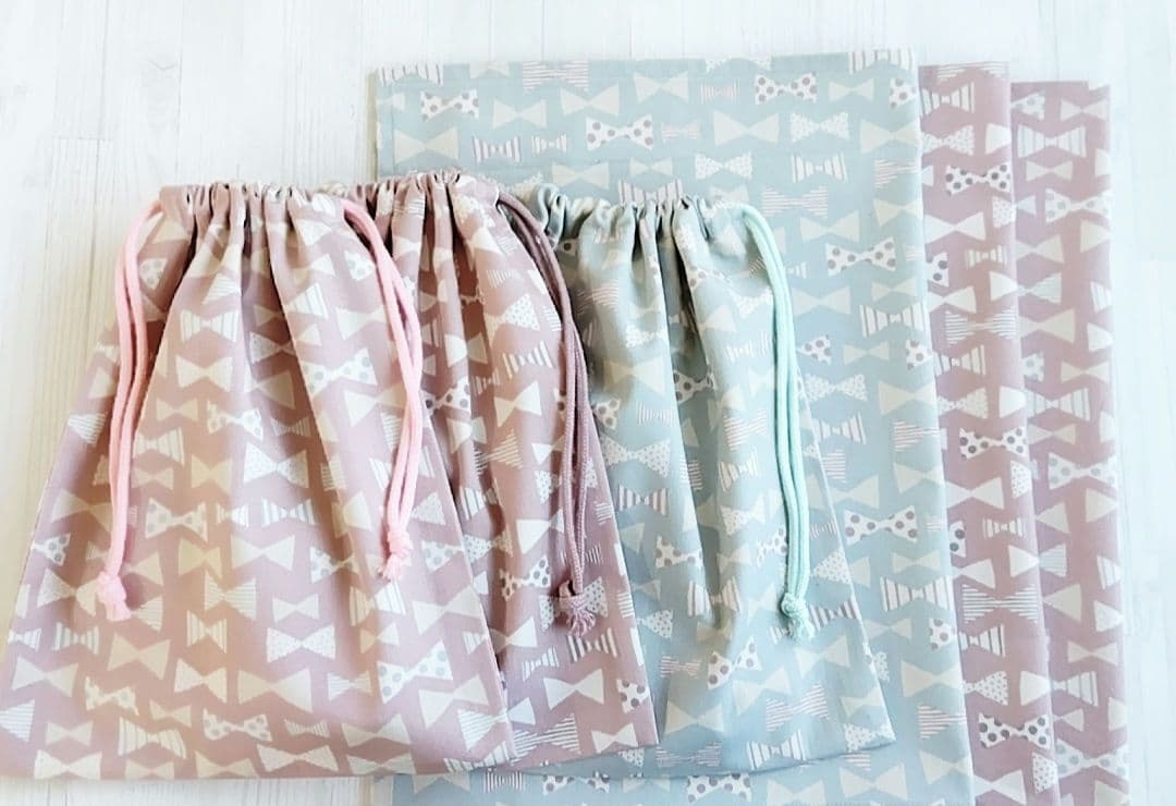 さくらんぼ＊ランチョンマット　巾着袋　ミニリボン　オーダーページ