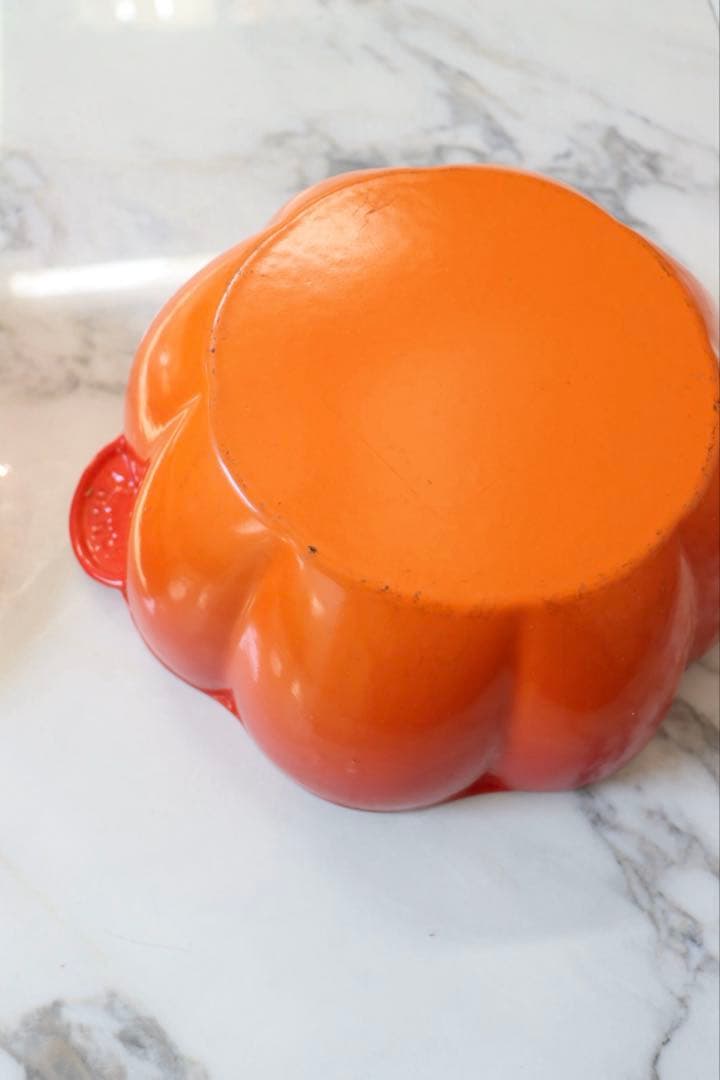 【16日まで値下げ中】ル・クルーゼ　両手鍋　パンプキン　21cm