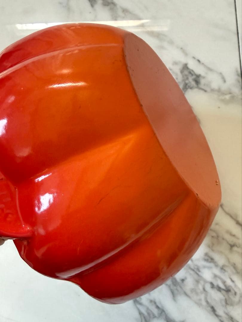 【16日まで値下げ中】ル・クルーゼ　両手鍋　パンプキン　21cm