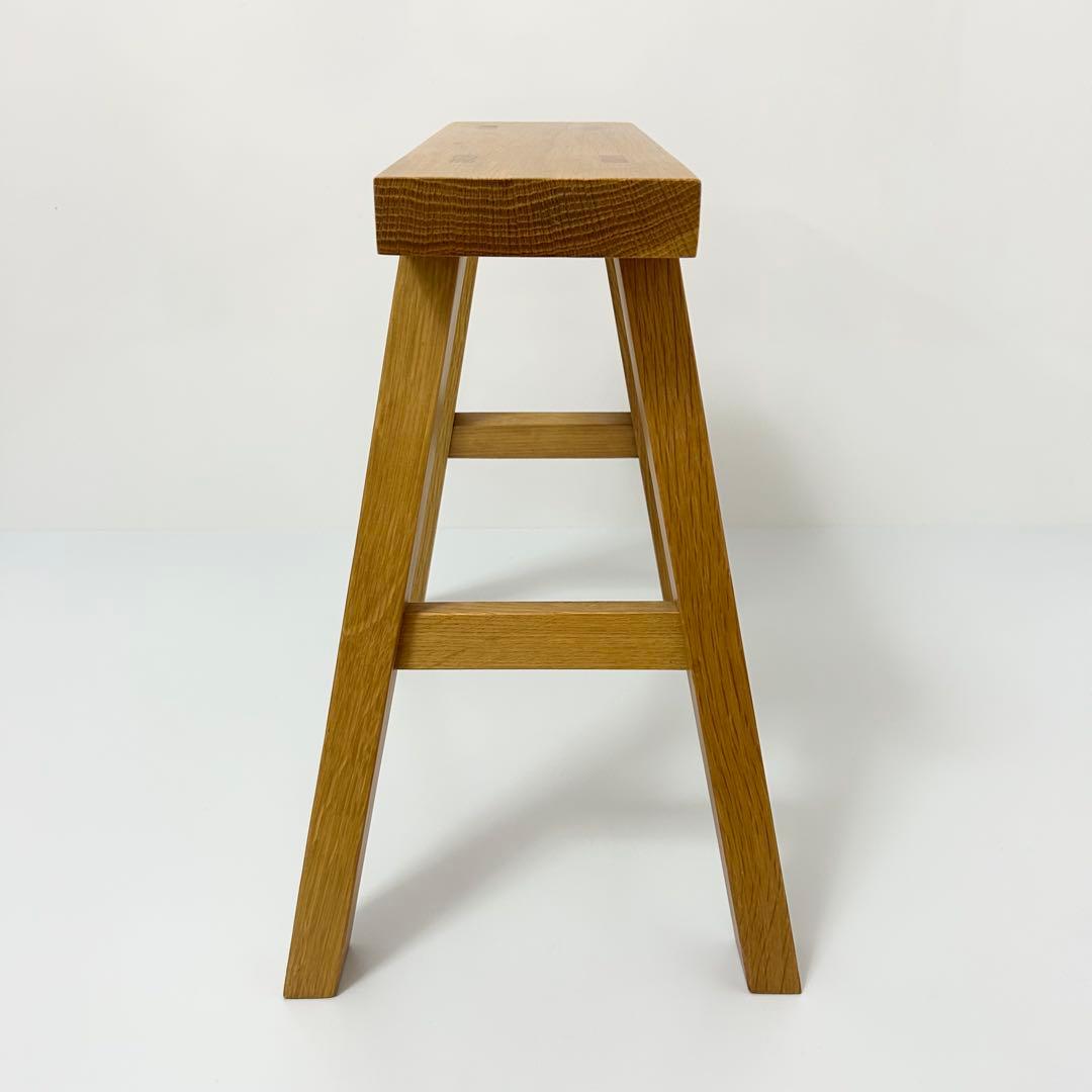 無印良品 MUJI ベンチ オーク材 小 廃盤品 スツール ①