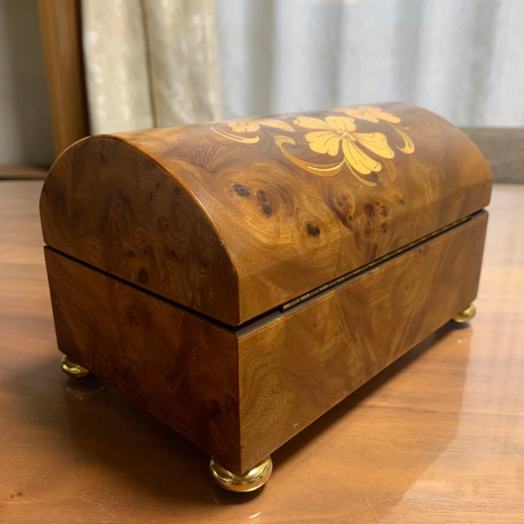 イタリア製 スイス REUGE社 Romance オルゴール ジュエリーBOX