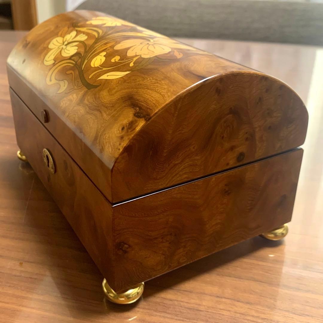 イタリア製 スイス REUGE社 Romance オルゴール ジュエリーBOX