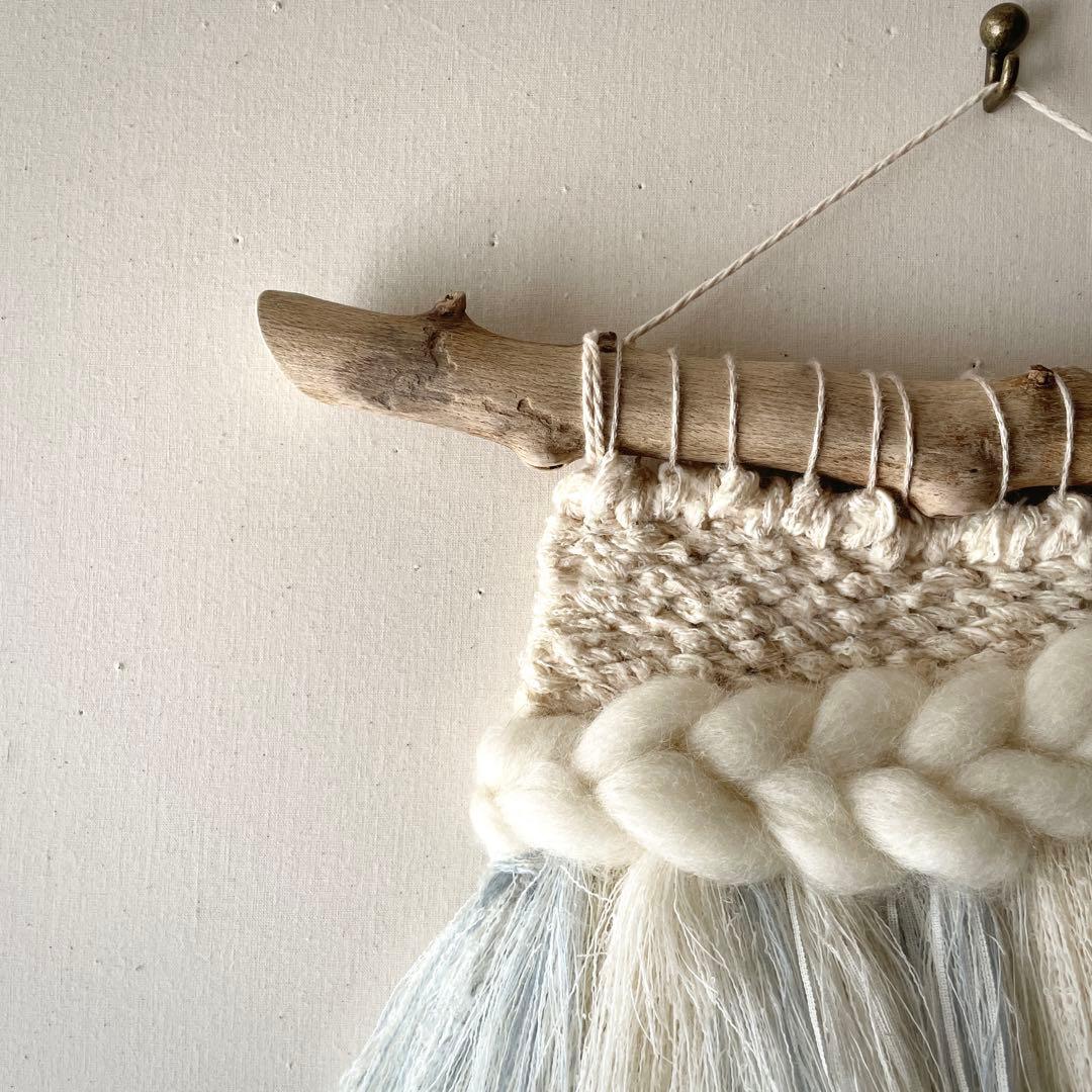 【一点もの】　ウィービング タペストリー 『湖の詩を聴く日。b.』