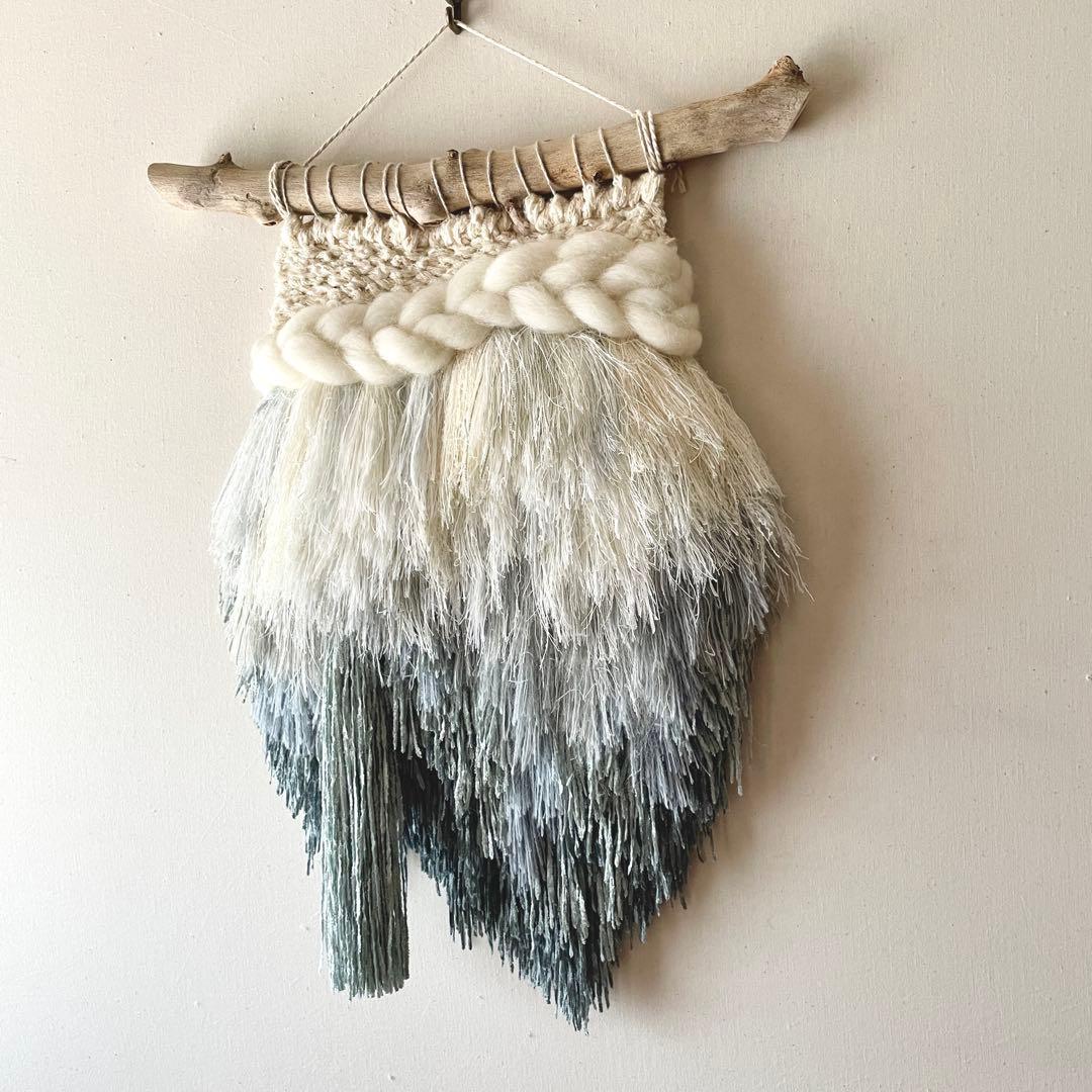 【一点もの】　ウィービング タペストリー 『湖の詩を聴く日。b.』