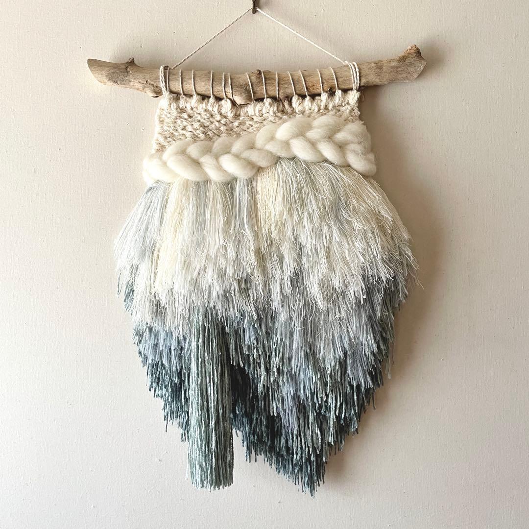 【一点もの】　ウィービング タペストリー 『湖の詩を聴く日。b.』