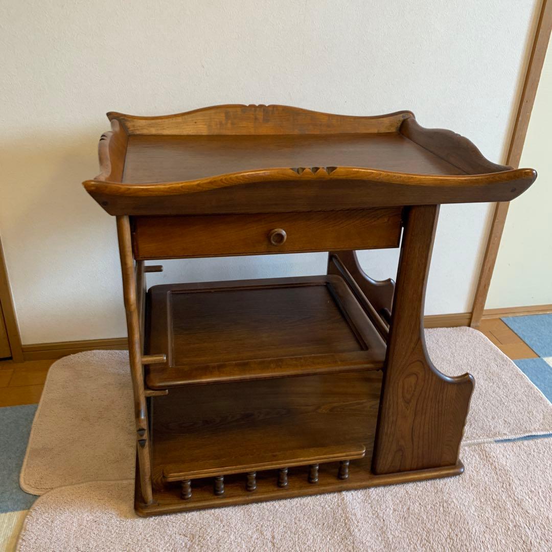 カリモク　キッチンワゴン　キャスターなし