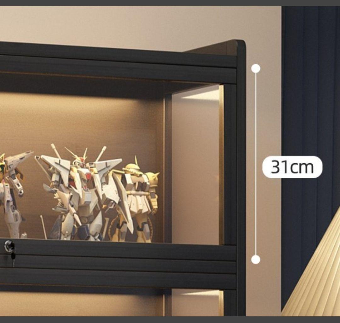 ショーケース フィギュア ディスプレイキャビネット コレクションケース 木製