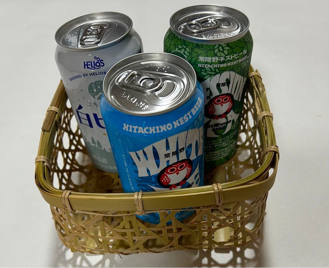 ＊2個セット＊手編み竹かごバスケット（新品未使用）直径約17センチ高さ約9センチ