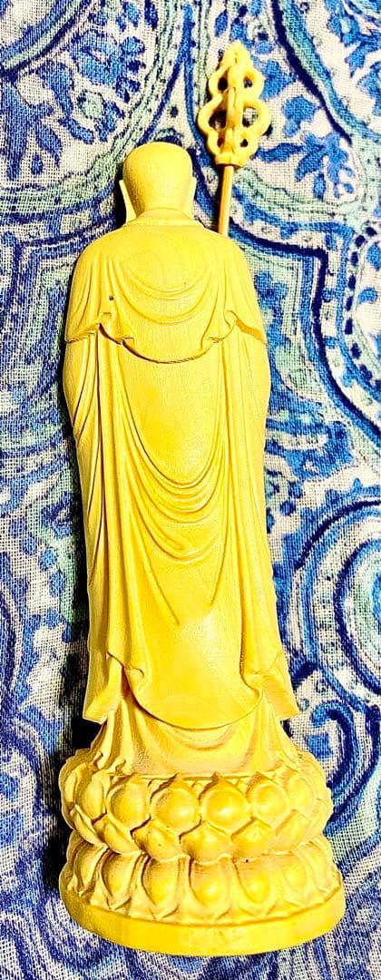 金運！開運！魔除け！特別祈祷済　魂入り　木製　本格仏像　地蔵菩薩立像