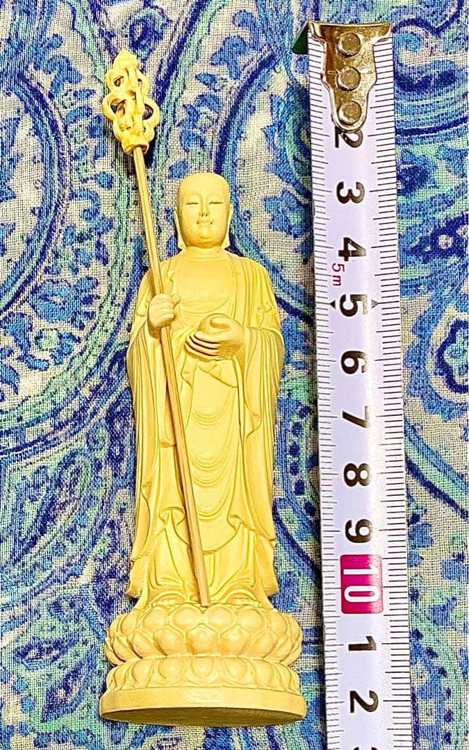 金運！開運！魔除け！特別祈祷済　魂入り　木製　本格仏像　地蔵菩薩立像