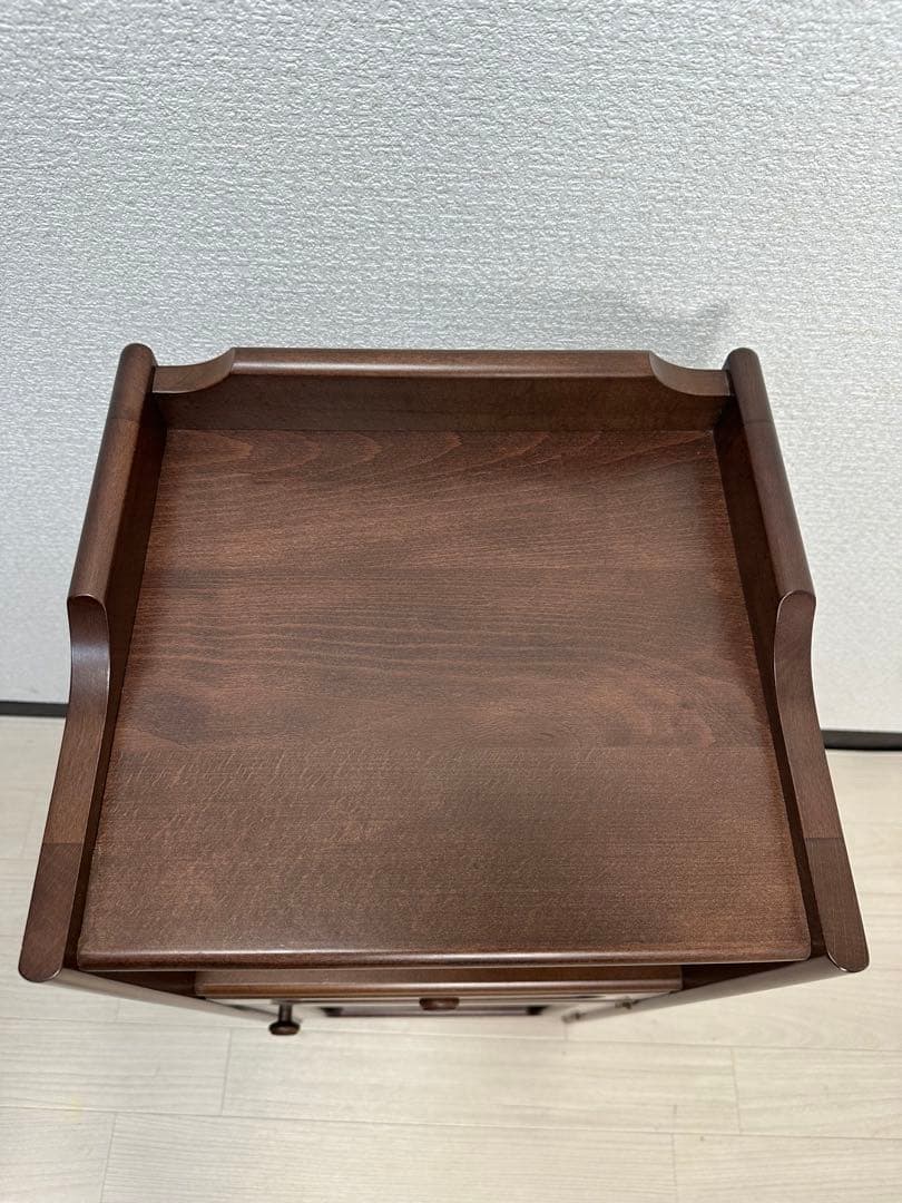 karimoku カリモク 電話台 FAX台 花台 飾り台 収納棚 ※i4※