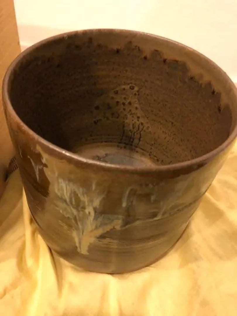 55000円の茶道具！水指 高取焼 一重口 高取喜恵作 - メルカリ