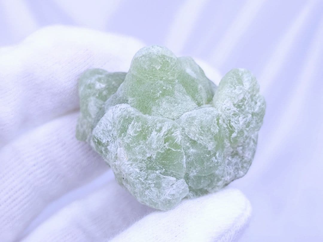 コンゴ産　プレナイト　原石　標本　エピドート 共生　2個セット　ぶどう石　天然石