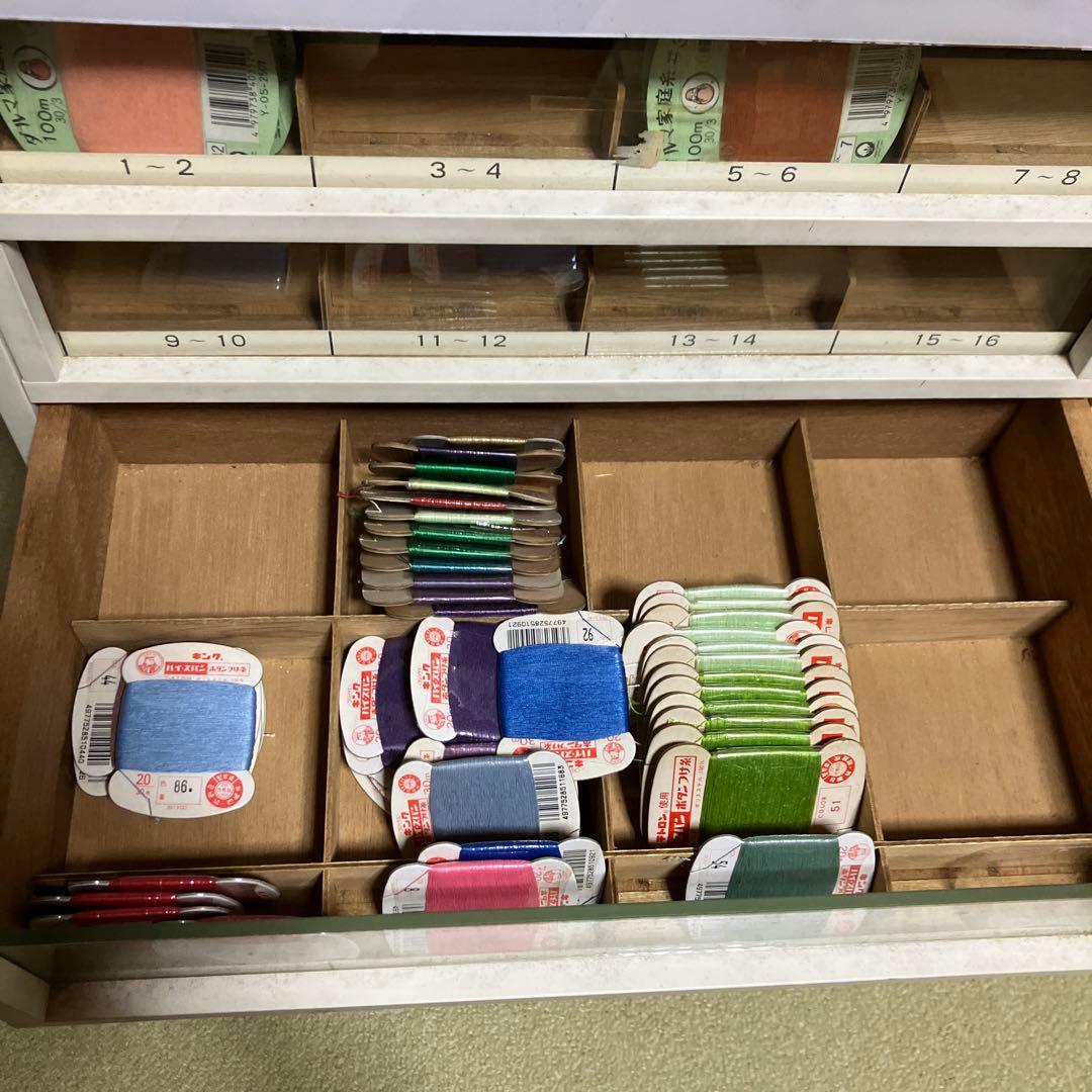ミシン糸ケース 店頭ディスプレイ什器 昭和レトロ アンティーク ダルマ