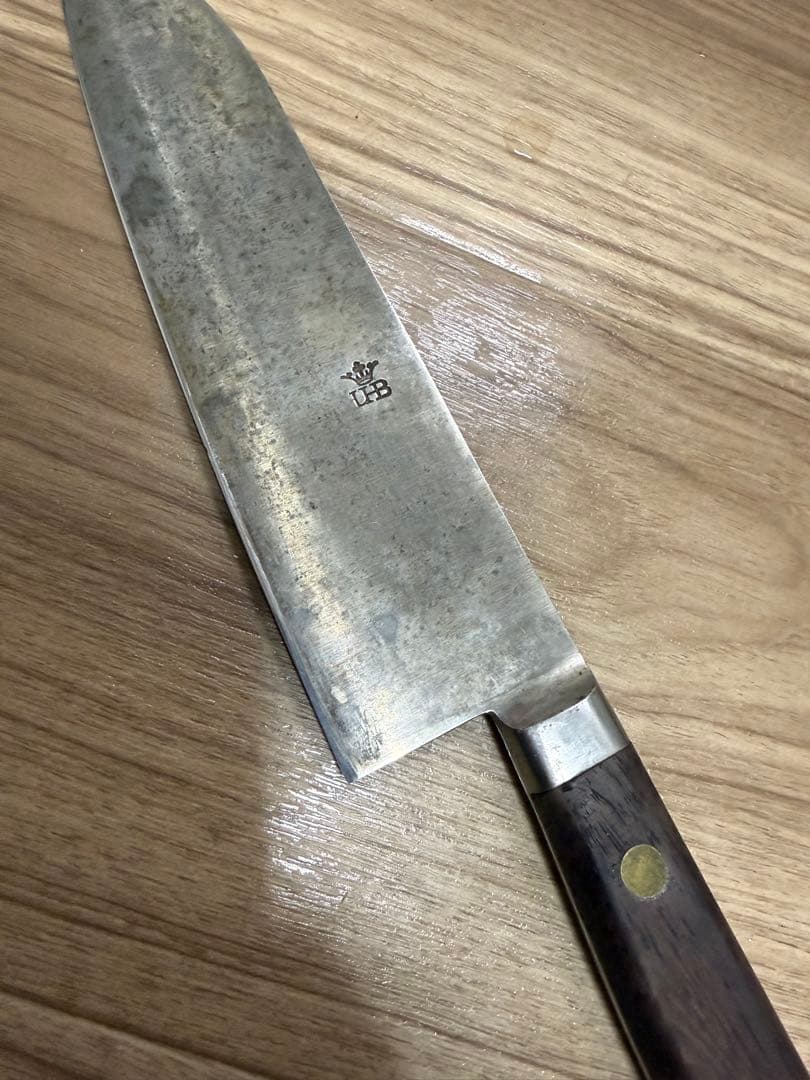 有次　三徳　包丁　刃渡り　18.5cm 切れ味　幅　4.7cm