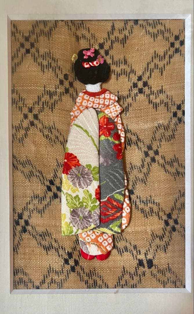 ハンドメイド 舞妓額 縮緬細工 押絵 - メルカリ