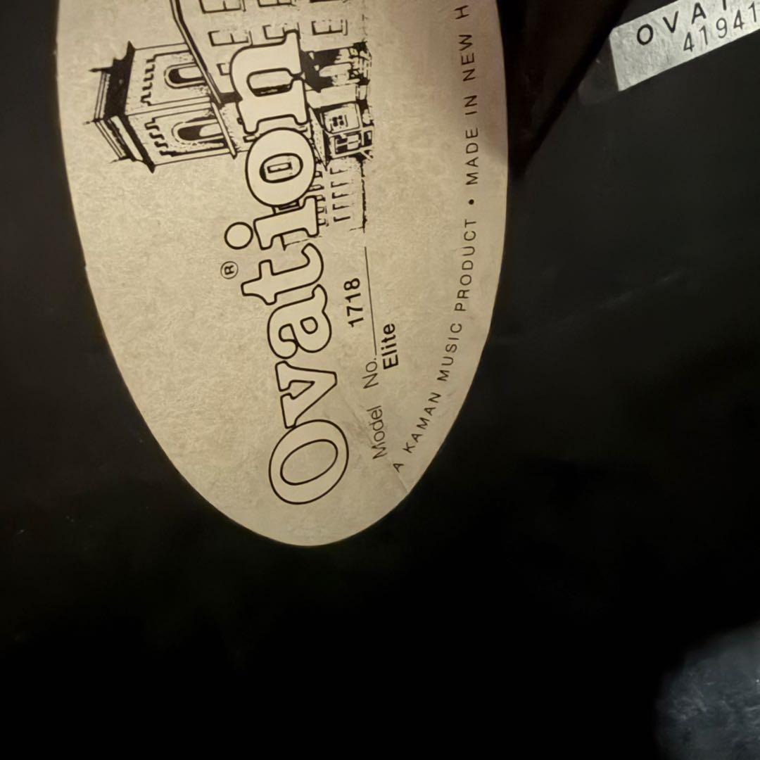 Ovation オベーション 1718 Elite エリート USA製 エレアコ