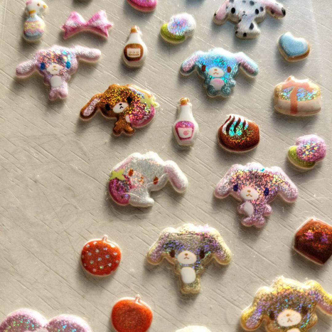 シュガーバニーズ キラキラぷっくりシール 昭和平成レトロ レトロ レア