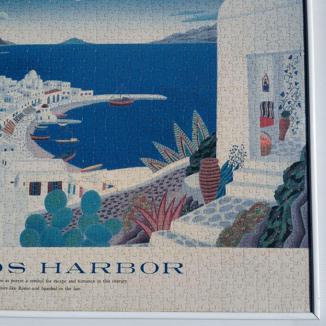 ビンテージ　トーマスマックナイト　ジグソーパズル　ミコノスハーバー 完成品