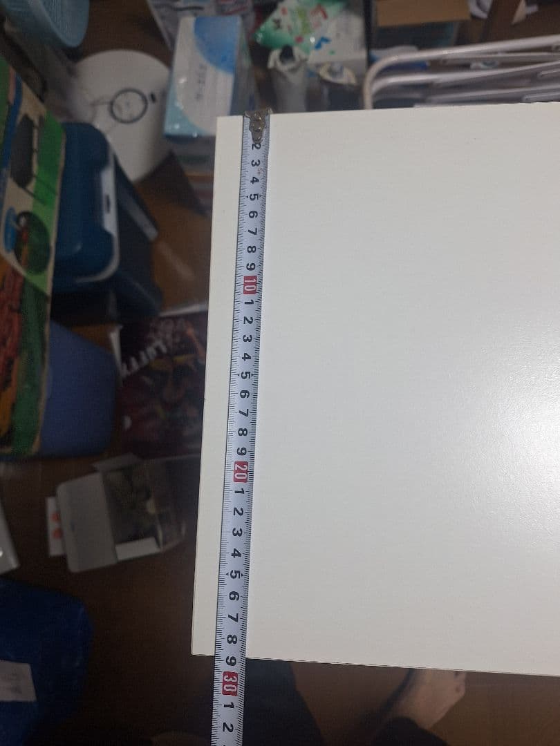 ホワイト本棚 4段収納