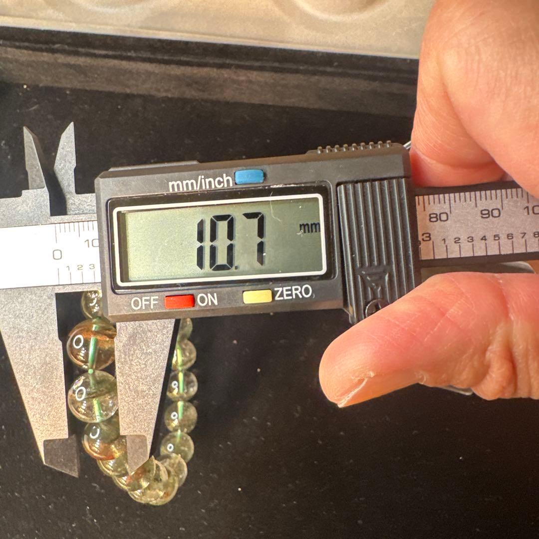 【高品質】グリーンガーデンクォーツ　10.7mm