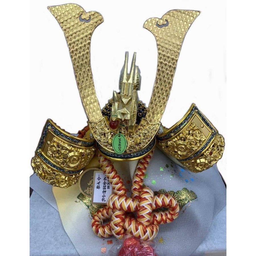 15号 越後山兜 合鉢 金沢箔 正絹【五月人形】【兜飾り】【端午の節句】