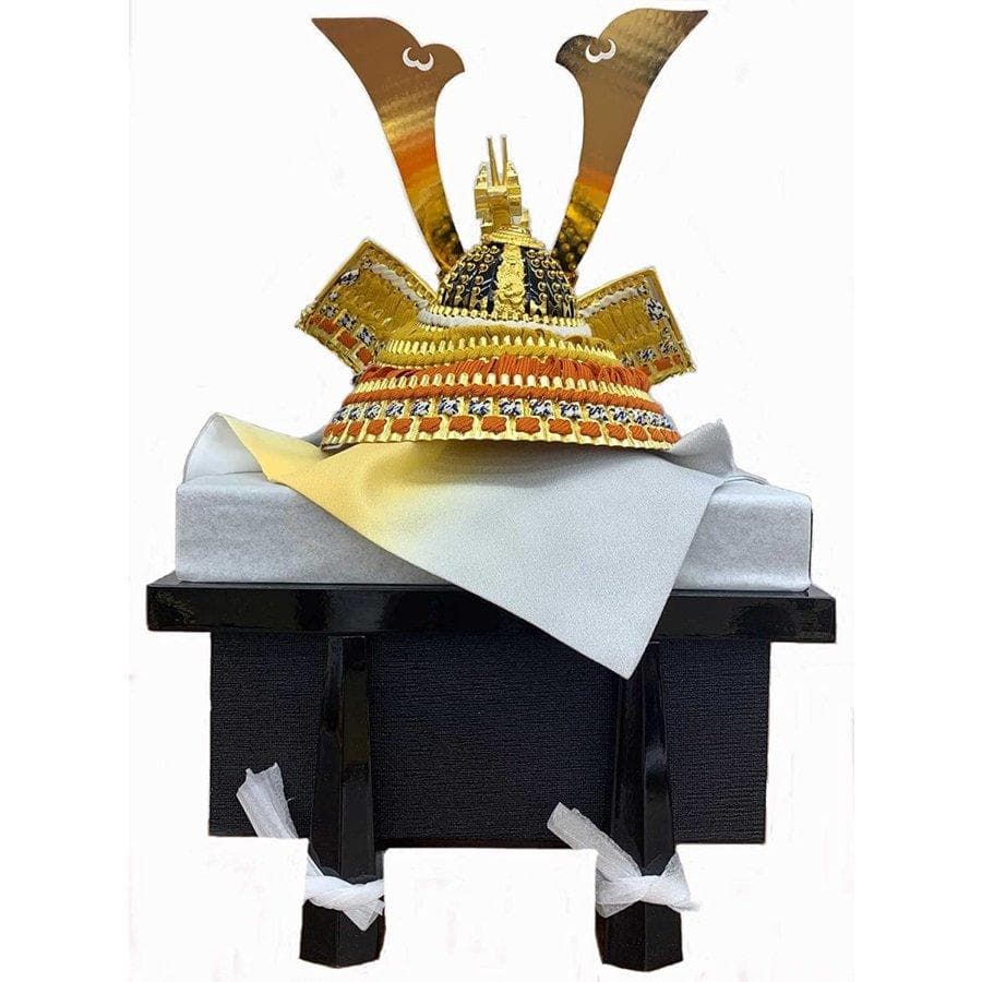 15号 越後山兜 合鉢 金沢箔 正絹【五月人形】【兜飾り】【端午の節句】