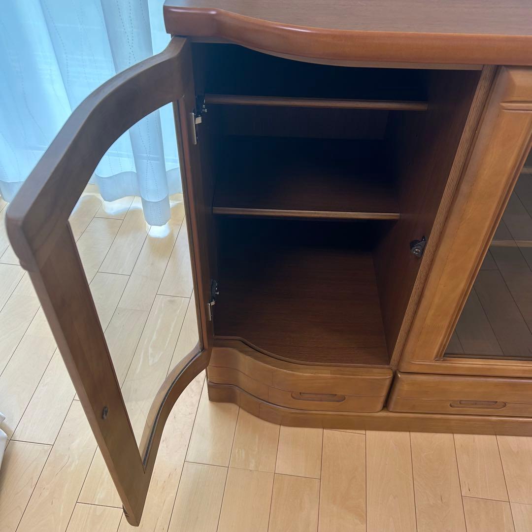 北欧ヴィンテージ　キャビネット　サイドボード　ガラス　フローラ120 アーチ型