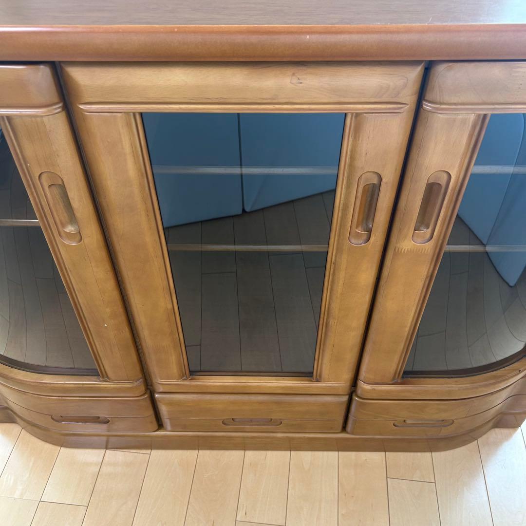 北欧ヴィンテージ　キャビネット　サイドボード　ガラス　フローラ120 アーチ型