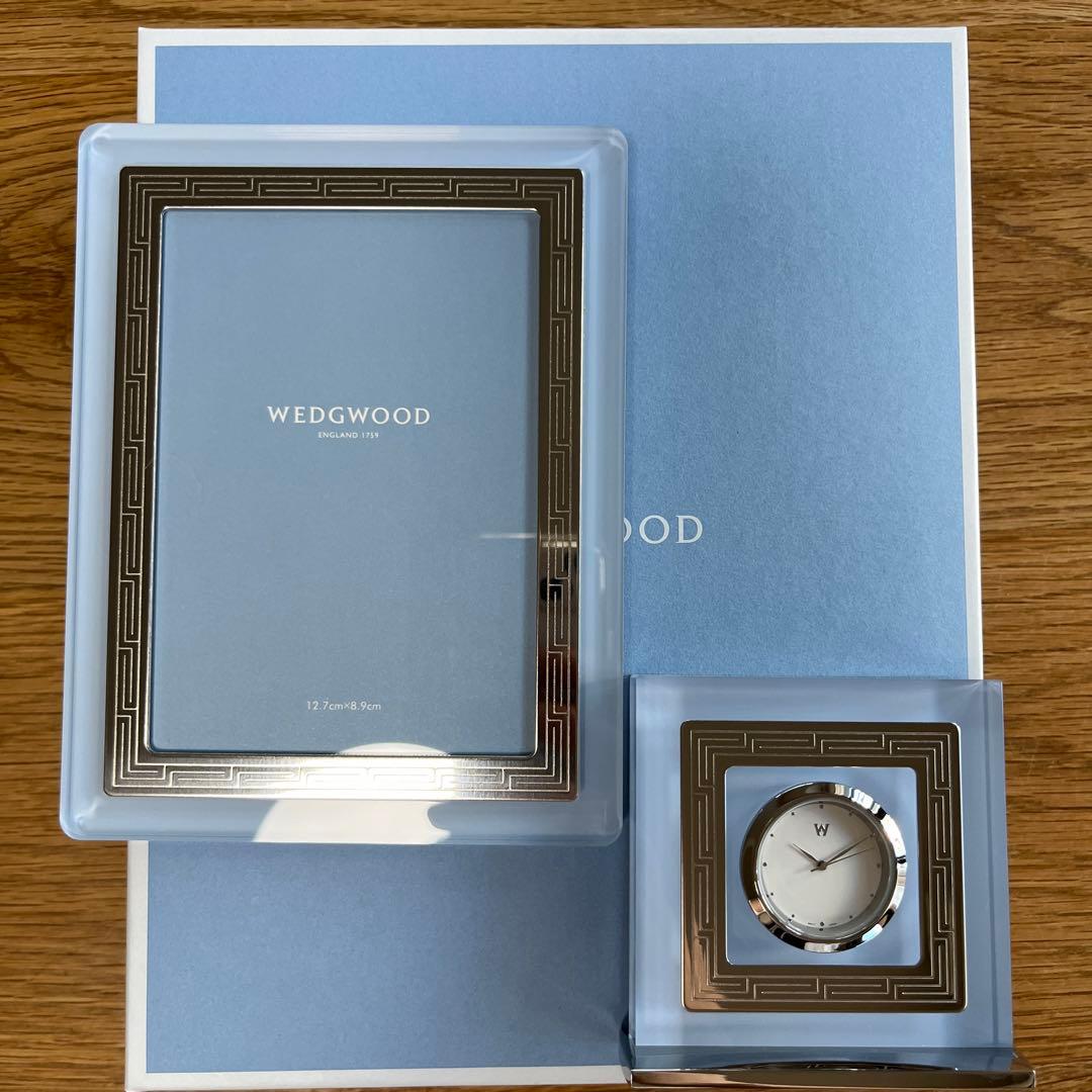 【新品未使用品・保証期間切れ】 置時計&フォトフレームセット