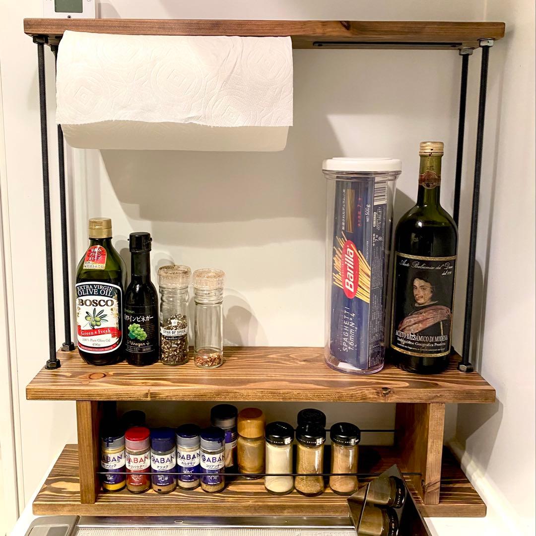 新作☆使いやすくてカッコいい　キッチンラック　スパイスラックcentral 5