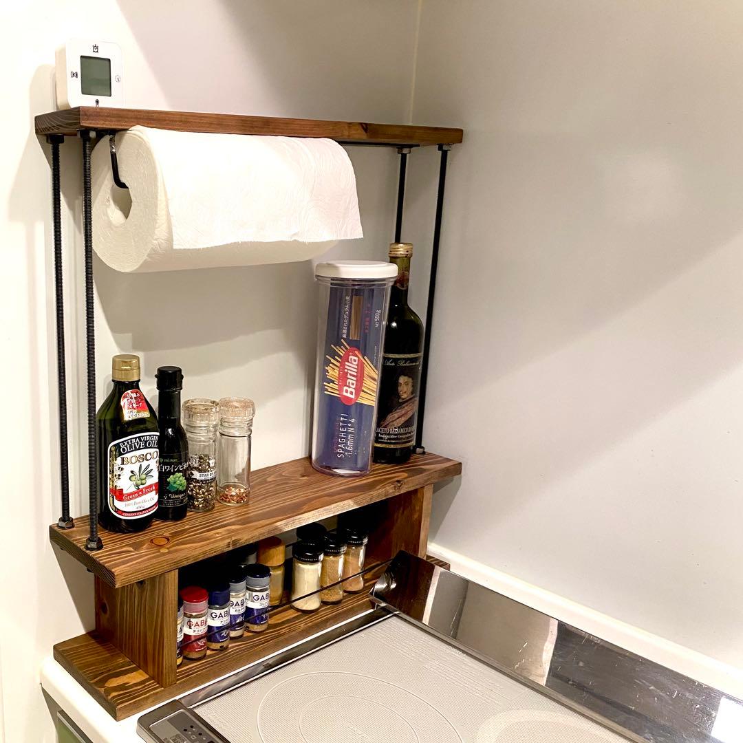 新作☆使いやすくてカッコいい　キッチンラック　スパイスラックcentral 5