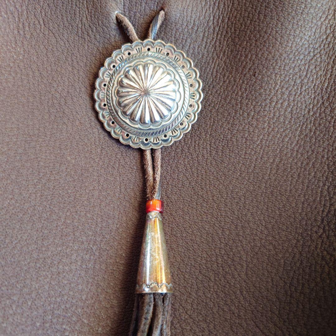 新品 未使用品 鹿革 巾着 ショルダー バッグ (チョコ色)