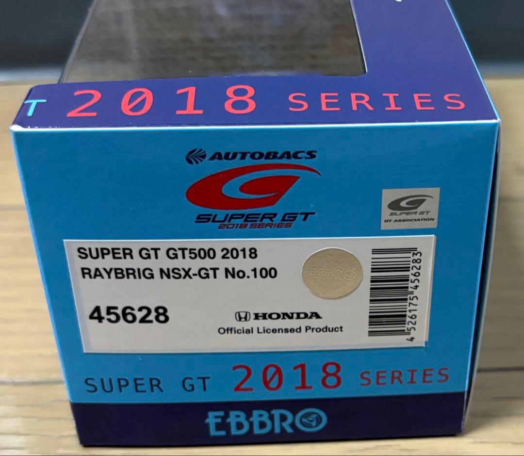 エブロ　1/43 RAYBRIG SUPER GT 2018【特注パッケージ】