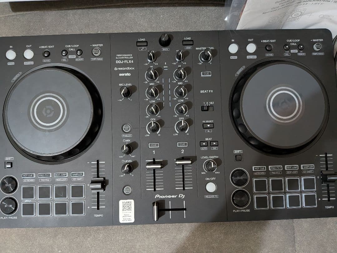 Pioneer DJ DDJ-FLX4保証書 PCスタンド付