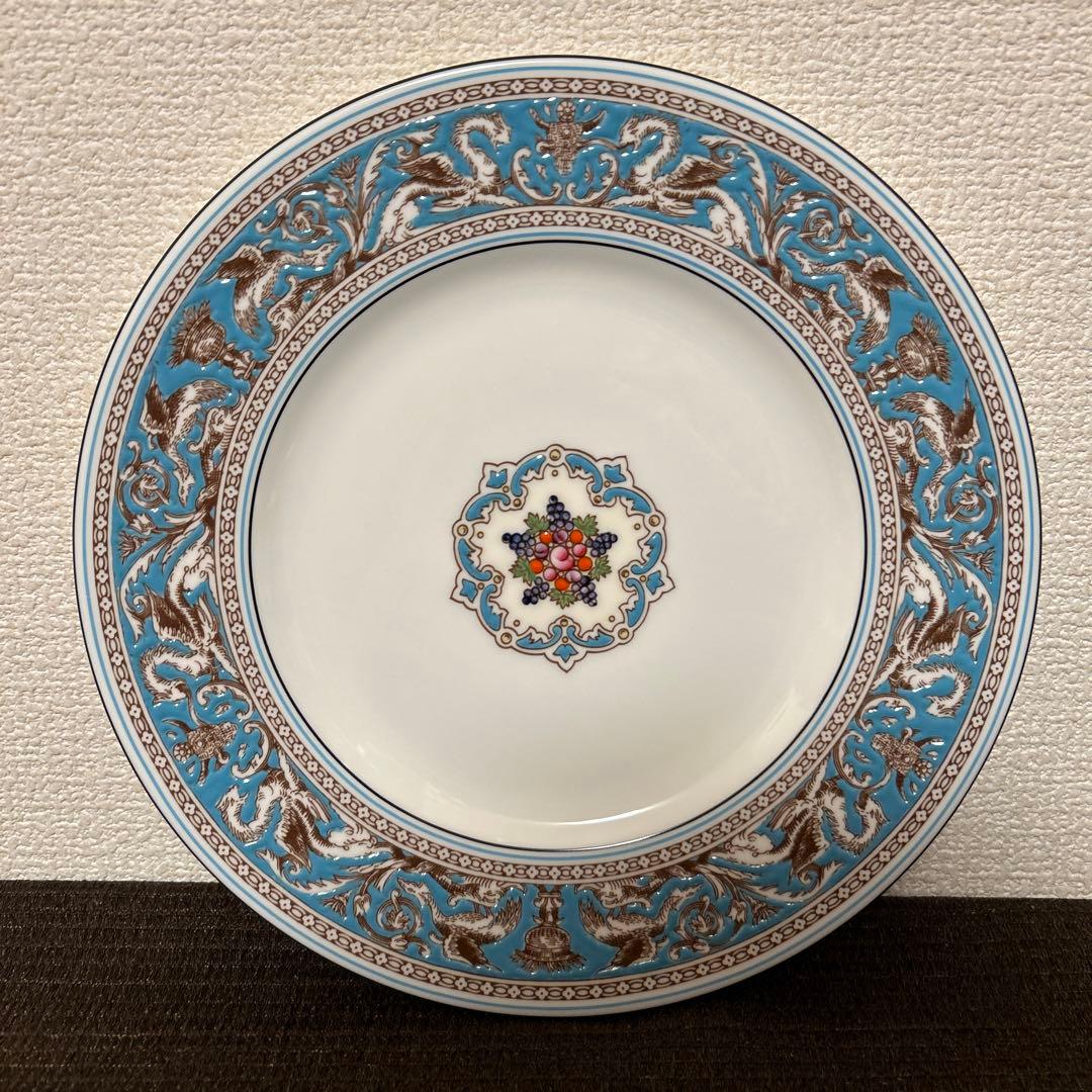 ウェッジウッド　フロレンティーン　ターコイズ　ディナープレート　22.5cm