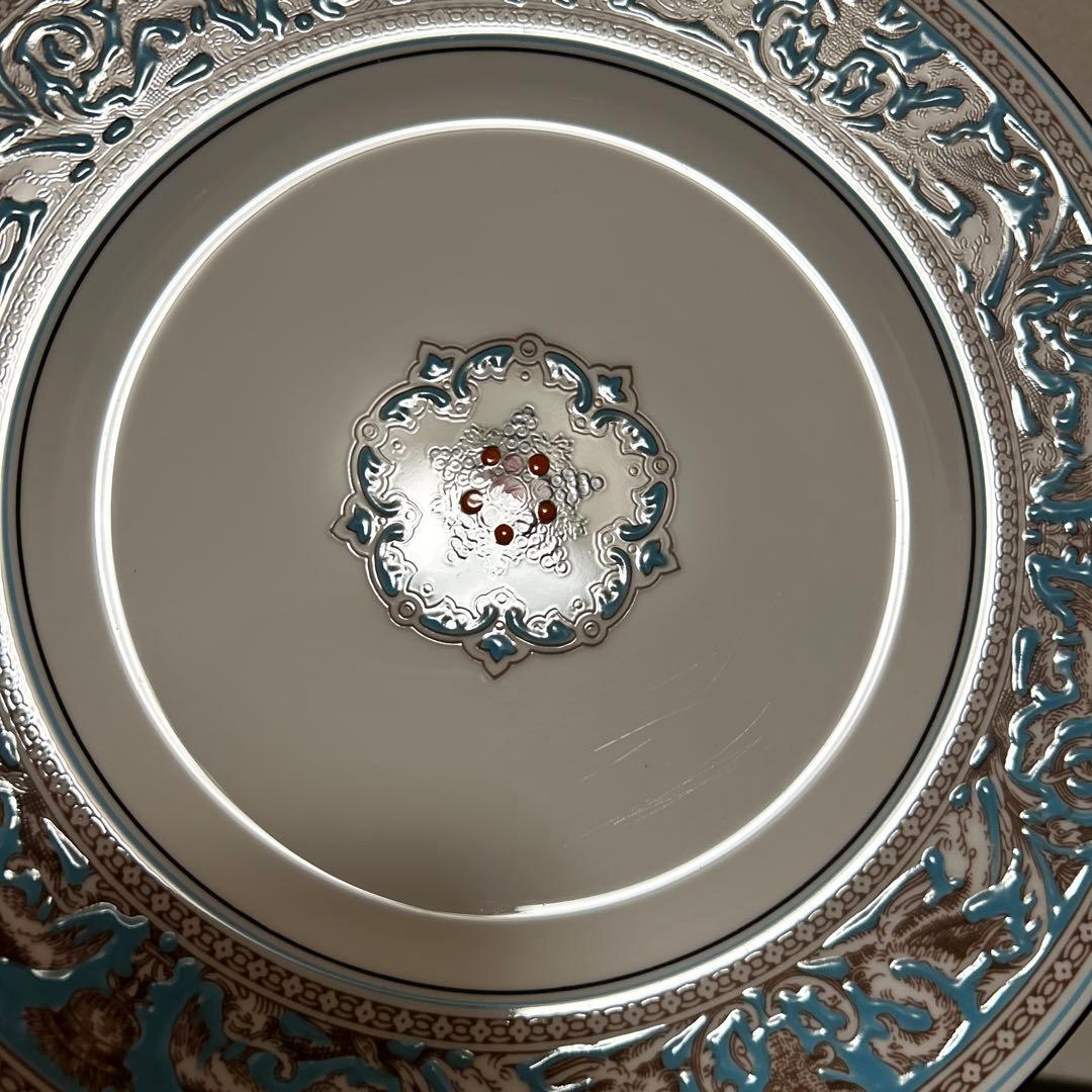 ウェッジウッド　フロレンティーン　ターコイズ　ディナープレート　22.5cm