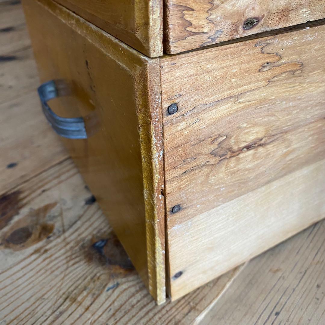 アンティーク サイドチェスト 袖机 書類棚 昭和レトロ z822