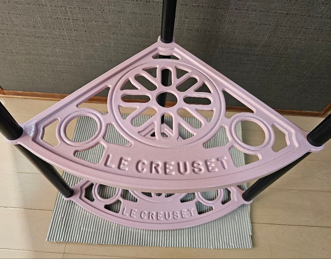 ルクルーゼ ポットスタンド シフォンピンク 5段 LE CREUSET