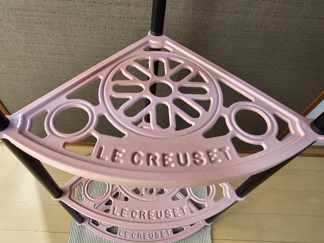 ルクルーゼ ポットスタンド シフォンピンク 5段 LE CREUSET