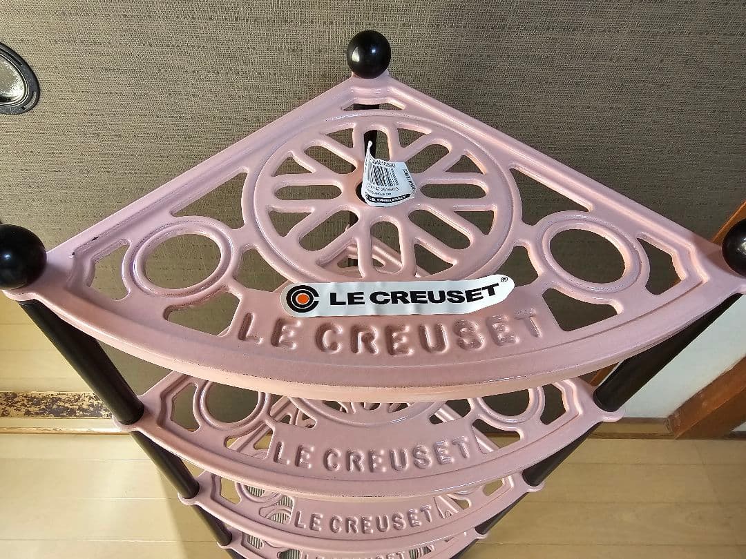 ルクルーゼ ポットスタンド シフォンピンク 5段 LE CREUSET