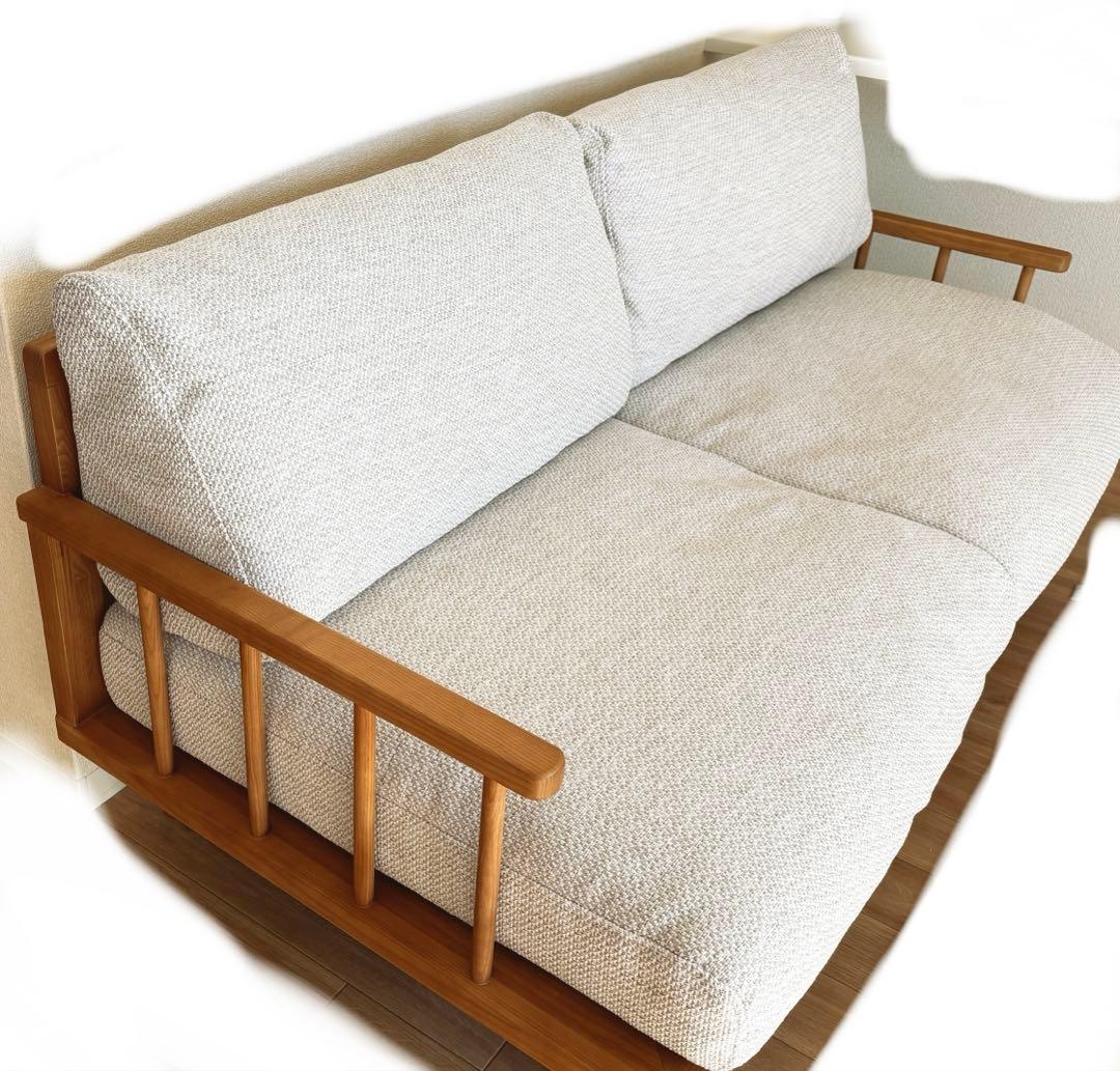 美品unico ウニコSIAL(シアル)カバーリングソファ 2.5シーター