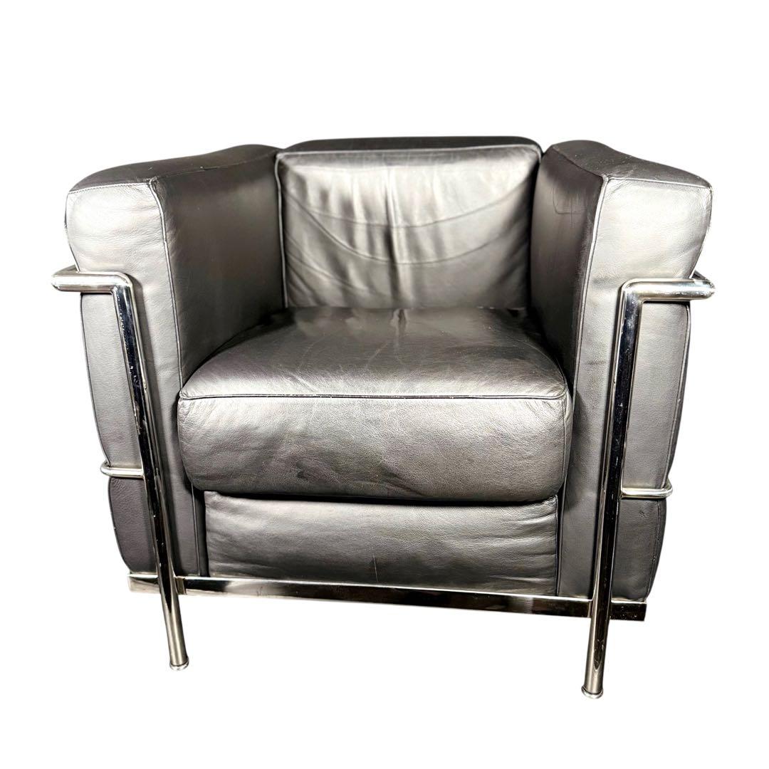 HR730 【本総革】ル・コルビジェ LC2 リプロダクト　シングルソファ