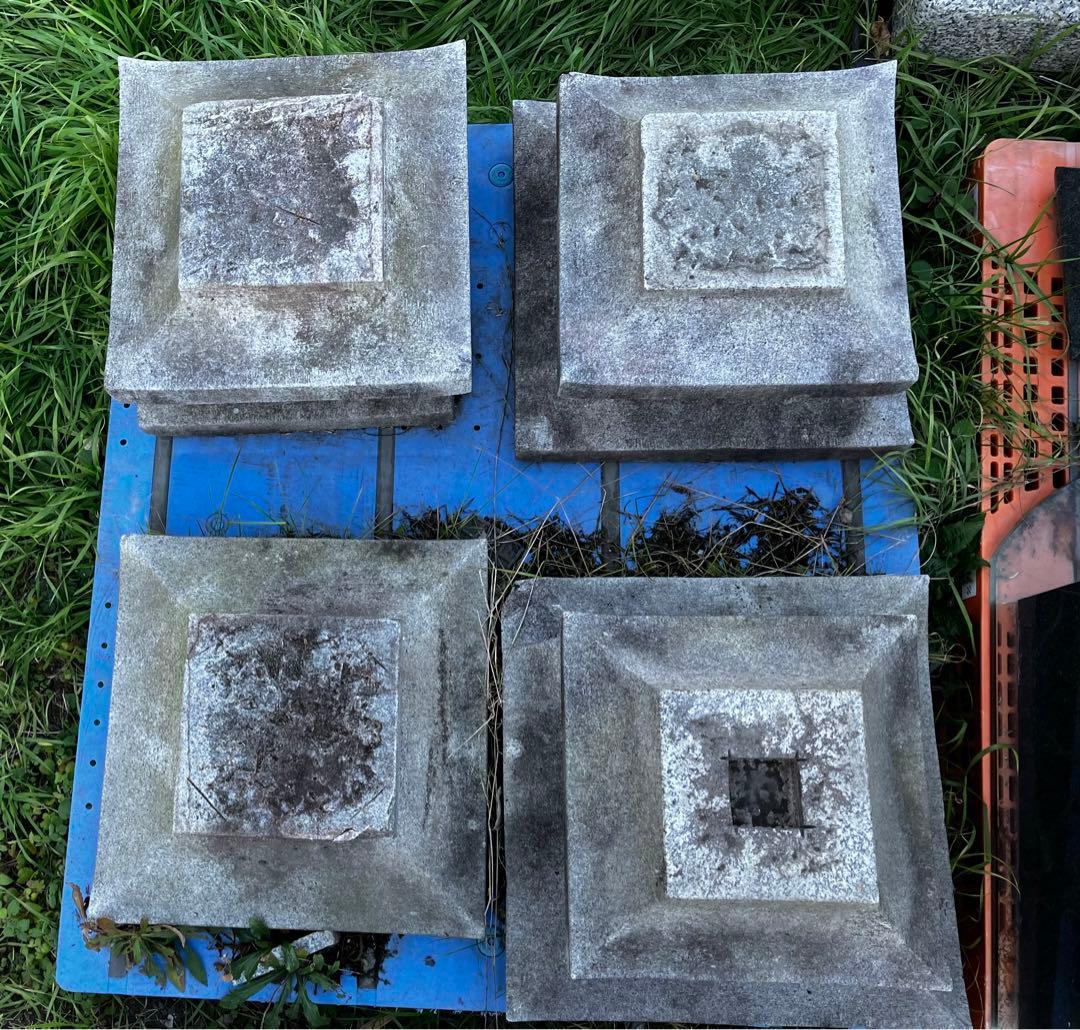 【直接引取限定】石造 十三重塔 全高約3.1m 笠13枚完備 梵字 現状渡し